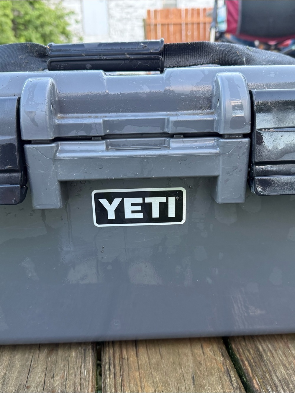 Yeti Gray Portable Hard storage box with Rugged Latches